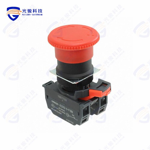 A22NE-M-P002-N 《SWITCH E-STOP SPST-NC 10A PUSH》