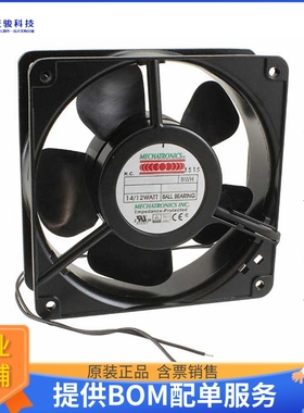 AC风扇UF12A12-BWMR-CC【FAN AXIAL 120X38MM 115VAC WIRE】