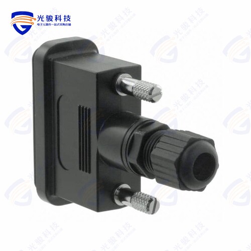 967-015-010R011《CONN BACKSHELL 15POS 180DEG BLK》
