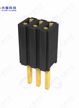 M52-5000345《CONN RCPT 3POS 0.05 GOLD PCB》