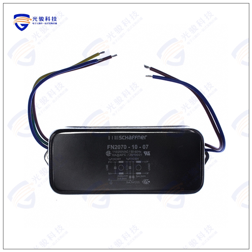 FN2070-10-07 滤波器LINE FILTER 110V/250VAC 10A CHAS