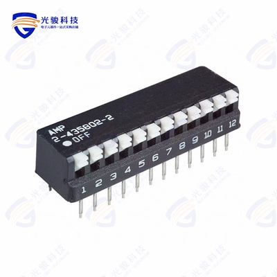 2-5435802-2 《SWITCH PIANO DIP SPST 25MA 24V》