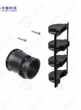 206512-6《CONN BACKSHELL W/CLAMP SZ 23 BLK》