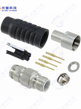 1-2823445-8《CONN PLUG MALE 4POS GOLD CRIMP》