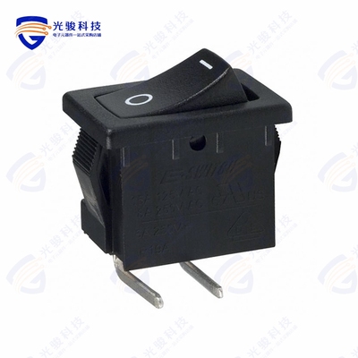 R1966ABLKBLKGR 《SWITCH ROCKER SPST 15A 125V》