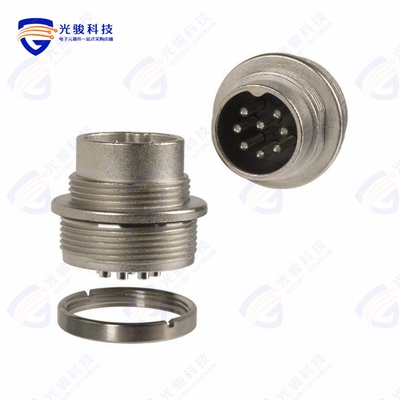 C09131W0081002U《CONN RCPT MALE 8POS SILVER SLDR》
