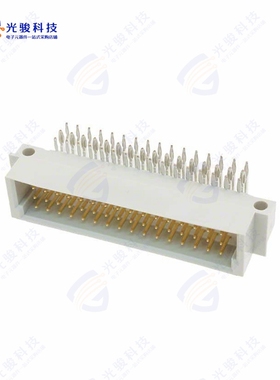 216398-4《CONN DIN PLUG 48POS PCB RA GOLD》