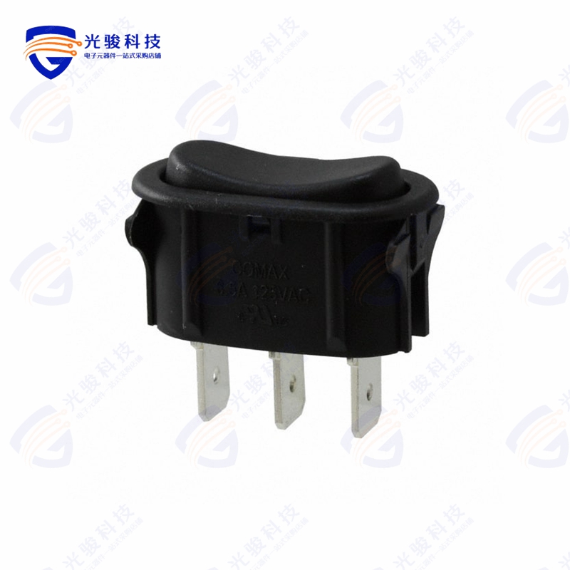 SW-13A65N-A01 BK《SWITCH ROCKER SPDT 6.5A 125V》