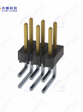 HTSW-103-08-SS-D-RA《CONN HEADER R/A 6POS 2.54MM》