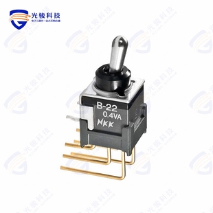 SWITCH 28V TOGGLE 0.4VA DPDT B22JV