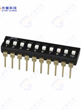 DS04-254-1L-10BK 《DIP SWITCH, SPST, 2.54 PITCH, RA》