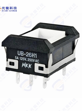 UB26NBKW015D 《SWITCH PUSHBUTTON DPDT 5A 125V》