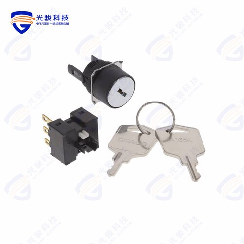 A165K-T2MR-1 《SWITCH KEYLOCK 2POS SPDT 5A 125V》