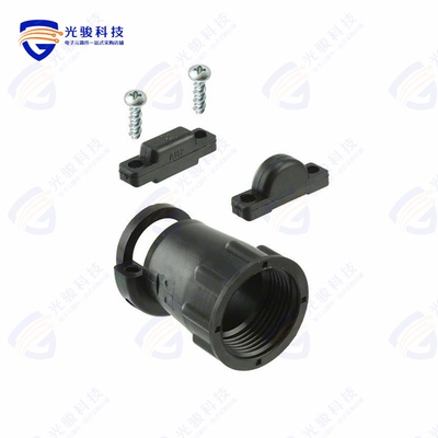 206966-7《CONN BACKSHELL W/CLAMP SZ 13 BLK》