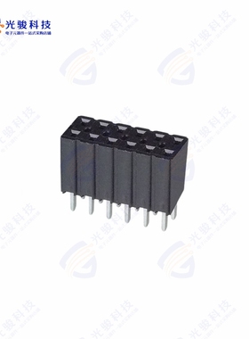 929852-01-06-RA《CONN RCPT 12POS 0.1 GOLD PCB》