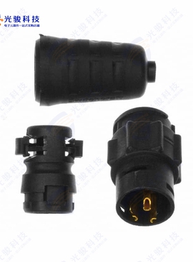 EN3L3MX《CONN RCPT MALE 3P GOLD SLDR CUP》