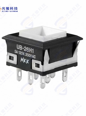UB26KKW015F 《SWITCH PUSHBUTTON DPDT 5A 125V》