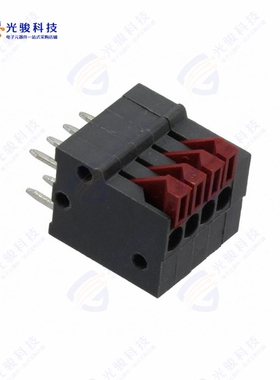 32.4454《PUSHIN PCB TERM 4P 2.54MM 6A GRY》