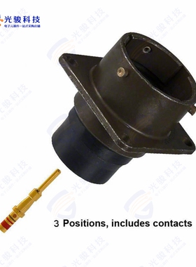 MS3122E-12-3P《CONN RCPT MALE 3POS GOLD CRIMP》