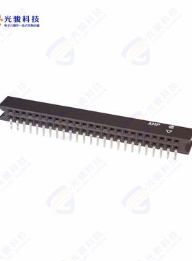 5-534204-1《CONN RCPT 50POS 0.1 GOLD PCB R/A》