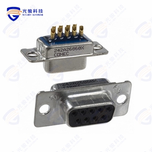 242A26860X《CONN D-SUB RCPT 9POS SLDR CUP》