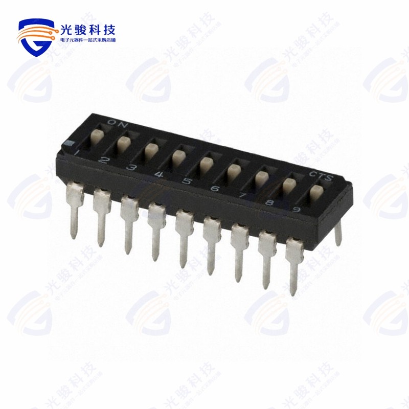209-9MS 《SWITCH SLIDE DIP SPST 100MA 20V》