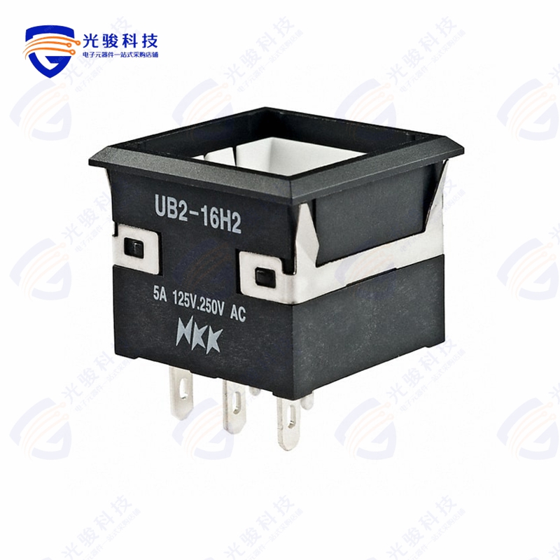 UB216KKW016G 《SWITCH PUSHBUTTON SPDT 5A 125V》