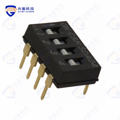 SDA04H0BD 《SWITCH SLIDE DIP SPST 25MA 24V》