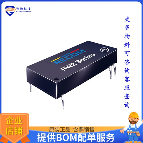 RW2-0505S电源模块【DC DC CONVERTER 5V 2W】