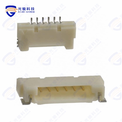 DF14-6P-1.25H(54)《CONN HEADER SMD R/A 6POS 1.25MM》
