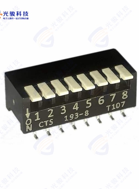 193-8MSR 《SWITCH PIANO DIP SPST 50MA 24V》