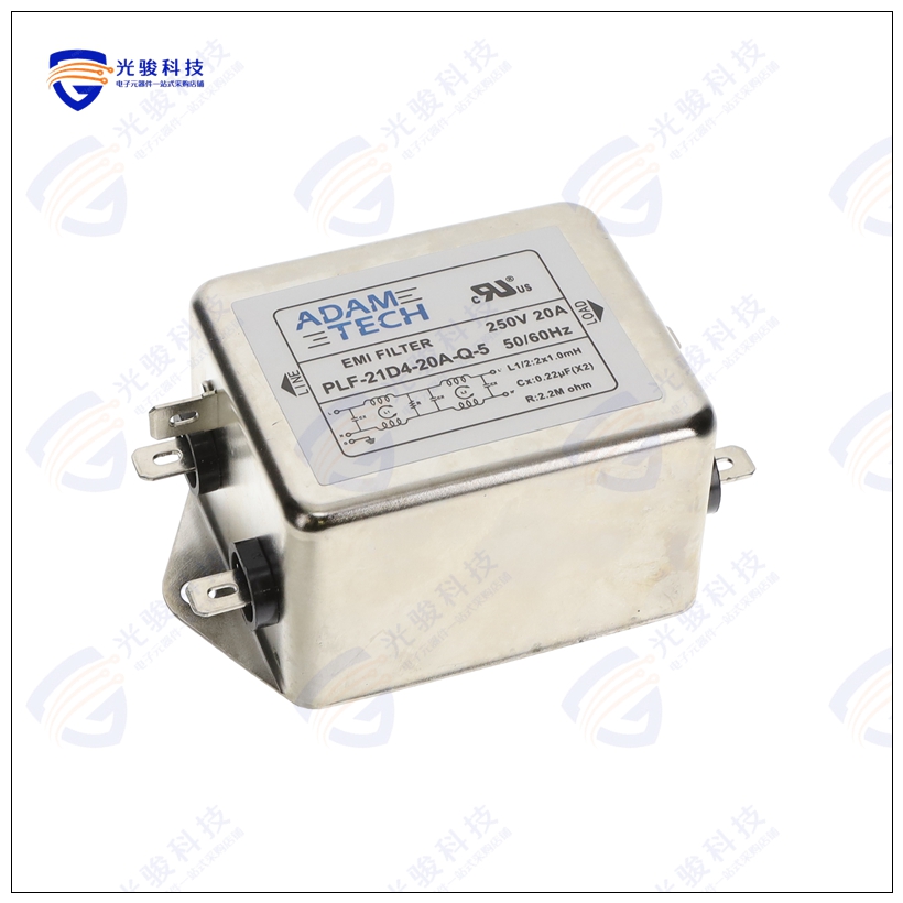PLF-21D4-20A-S 滤波器LINE FLTR 115/250VAC 20A PANEL