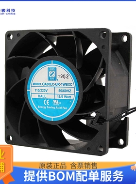 AC风扇OA80EC-UR-1WBXC【EC FAN 80X38MM 85-265VAC 60CFM】