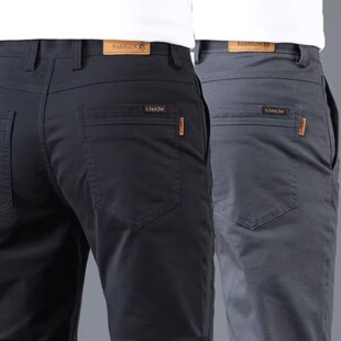 弹力修身 直筒长裤 冬季 休闲裤 高端商务耐磨工作裤 春秋款 新款 男 男士