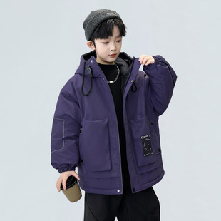 童装男童棉服冬装2025新款儿童冬季羽绒棉衣外套男宝加厚保暖棉袄