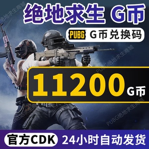 PUBG绝地求生11200G币CDK吃鸡商城皮肤点卷充值兑换码官方GB金币