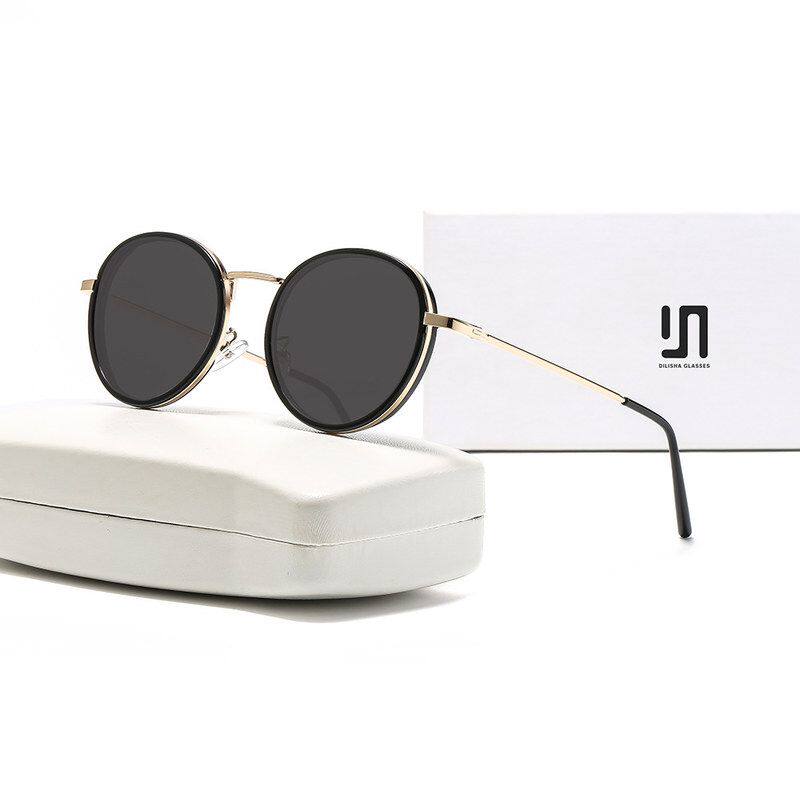 墨镜女款2026新款潮眼镜韩版圆框大框显脸小太阳镜女遮阳防紫外线