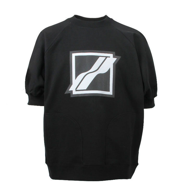 WE11DONE 男女同款潮流休闲闪电logo半袖圆领卫衣 WD-TS1-21-531