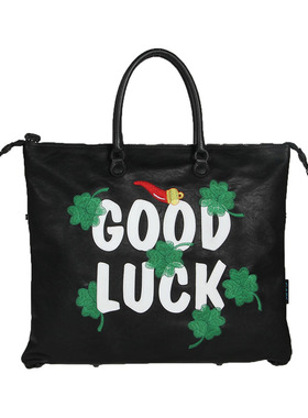 GABS 女士黑色聚酯纤维可变形手提单肩包 G000030T3 X0394 F0045