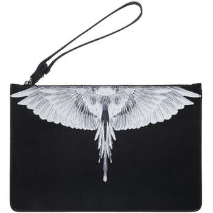 MARCELO BURLON 马塞洛布隆 男士WINGS系列皮革印花手拿包CMNP001