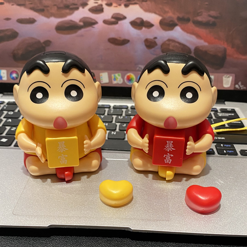 可录音比心蜡笔小新会说loveyou语音发声玩具发光玩偶送对象礼物
