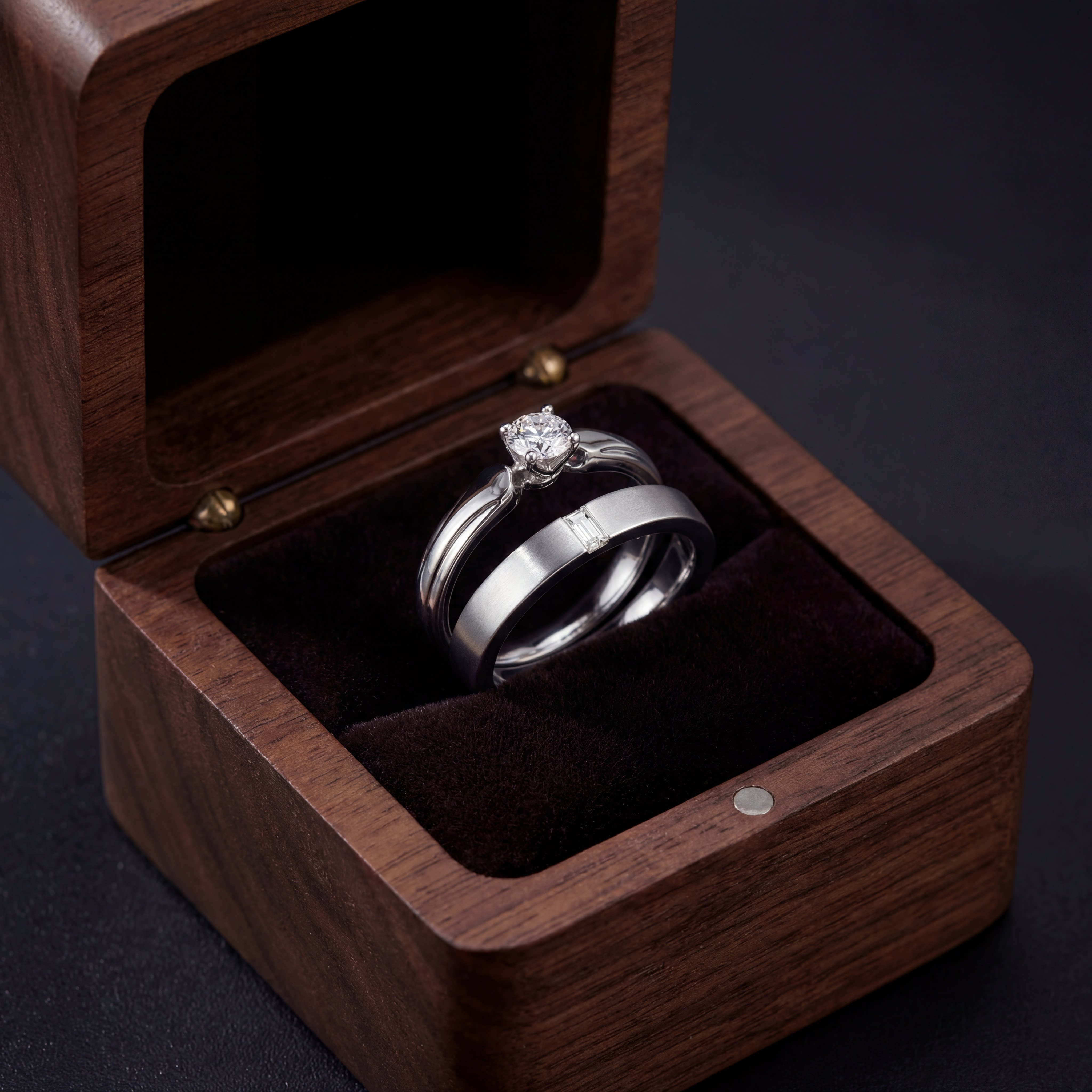 GT原创925银培育钻石戒指时尚简约大气轻奢求婚订婚情侣对戒