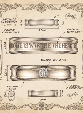 GT925银培育钻求婚对戒