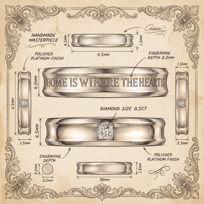 GT925银培育钻求婚对戒