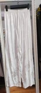 无侧缝白色裤子单层防透腰围66.臀围110.裤长97