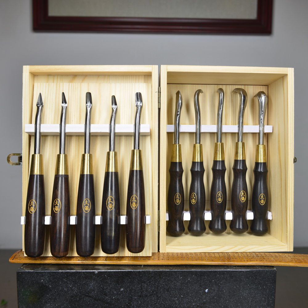 中国记忆古州久保丝雕工具雕刻刀盆景舍利制作工具挑刀拉丝刀现货