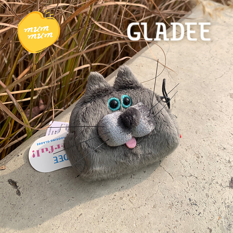 GLADEE苹果毛绒柔软新款耳机包