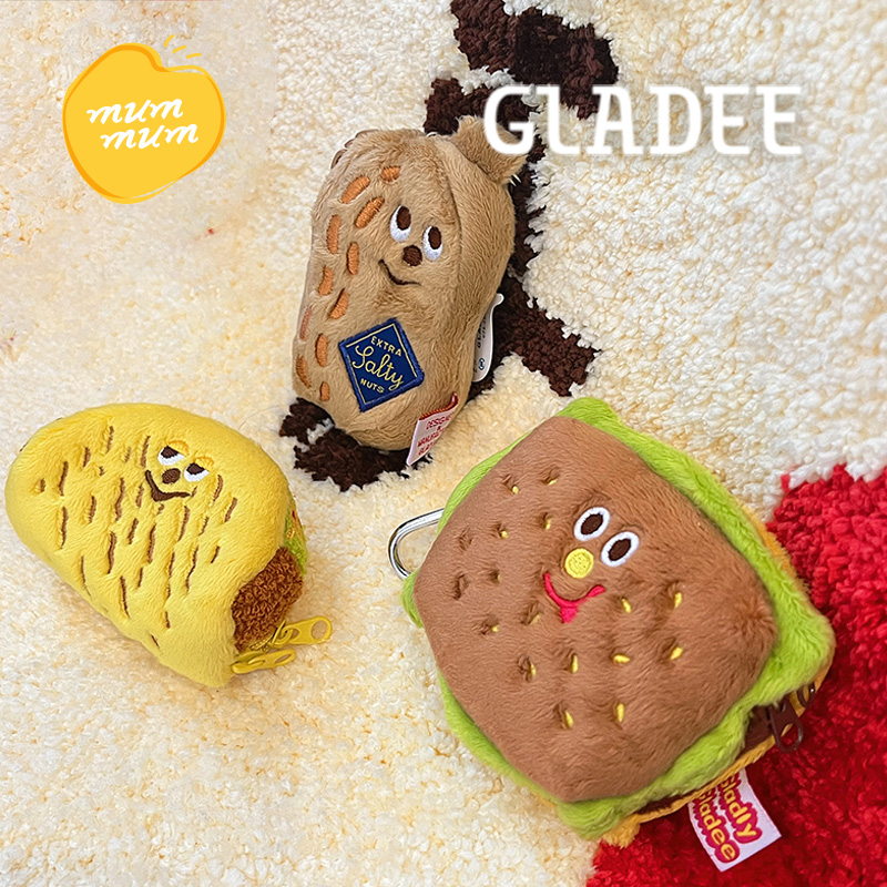 GLADEE毛绒柔软可爱耳机包新款