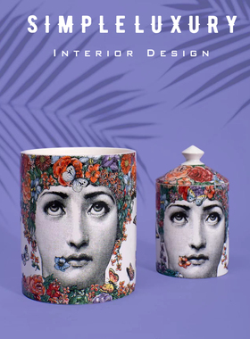 【简单的奢华】意大利 Fornasetti 人脸系列正品 蜡烛香薰收纳罐