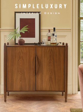 Pierce & Ward Wood 设计师合作限定 胡桃木客厅餐边柜多功能酒柜